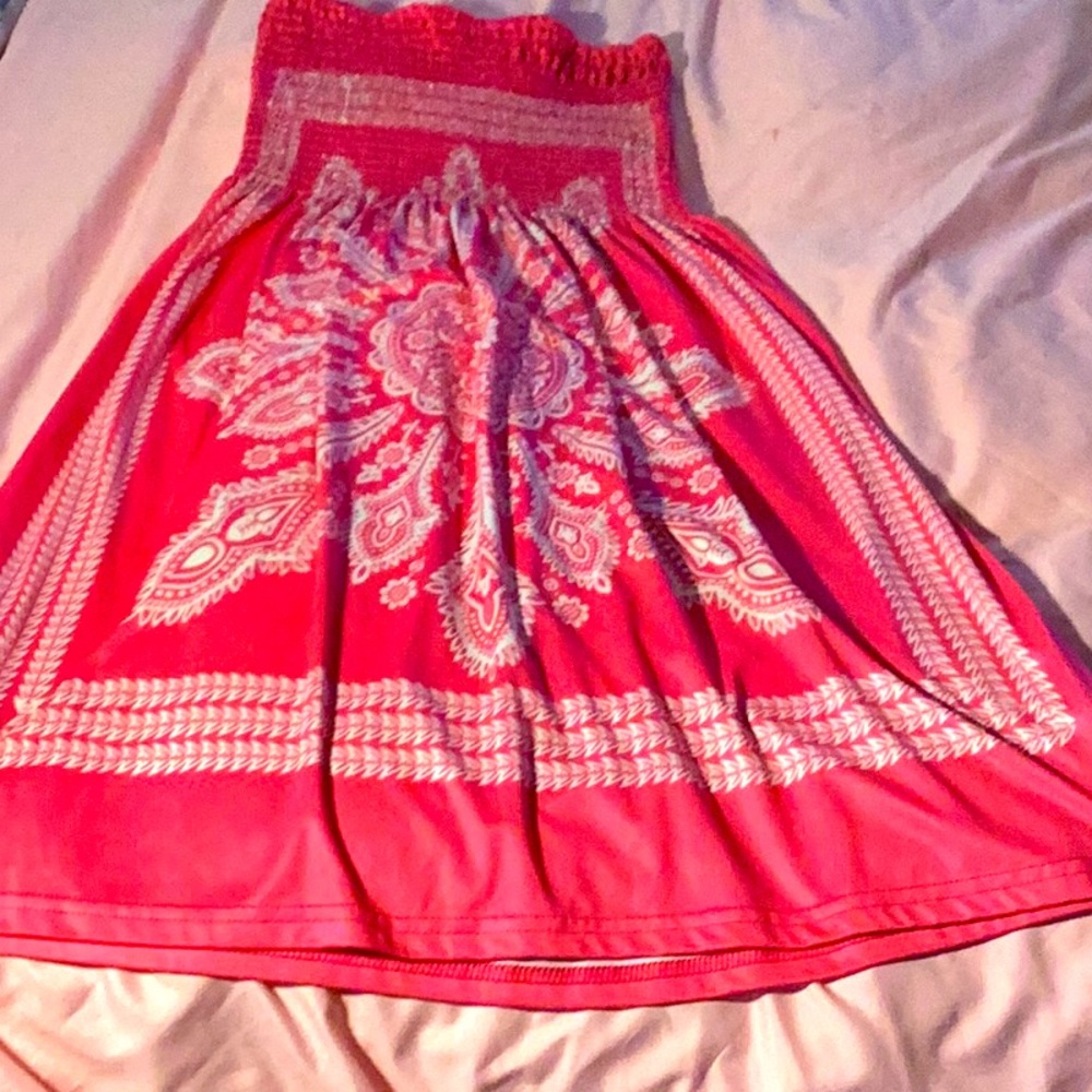 Venus hot pink bandanna print dress size small